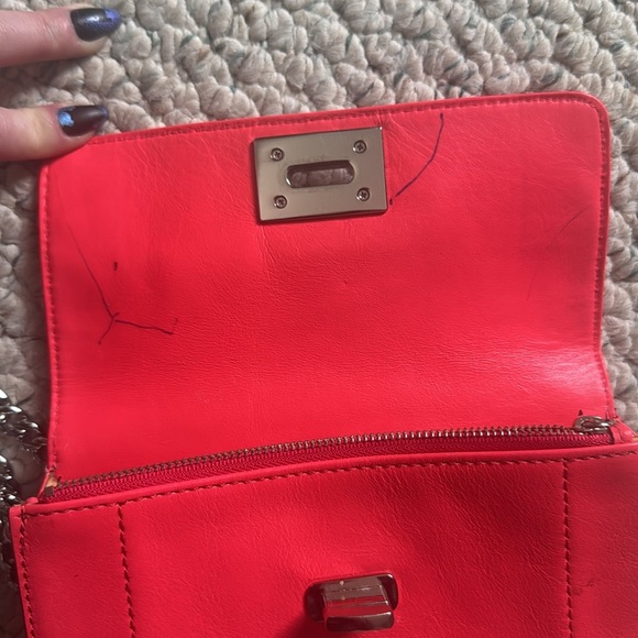 Milly Pink Leather Crossbody Clutch - Picture 5 of 12